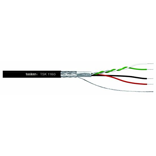 TASKER TSK1160 - USB2.0 Kaapeli Suojattu UL AWM STYLE 2725 Musta - 50m