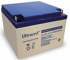 ULTRACELL UL26-12 - Lyijyakku 12V 26Ah 4-5 vuotta