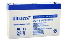 ULTRACELL UL7-6 - Lyijyakku 6V 7Ah 4-5 vuotta