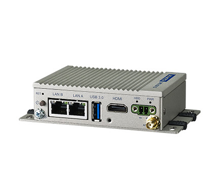 [UNO-2271G-E21BE] ADVANTECH UNO-2271G-E21BE - Teollisuus PC Intel Atom E3815 1.46 GHz, 4 GB DDR3L RAM ja 32 GB eMMC, 2 x Gigabit LAN, 1 x USB 3.0, 2 x RS232/422/485 ja HDMI