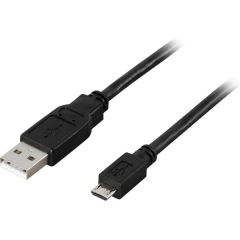 [USB-305S] USB 2.0 Kaapeli 5m Musta USB A Uros - Micro B Uros 5-pinniä - USB-305S