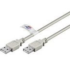 USB2-AA200 - USB2.0 Kaapeli 2m Liittimet USB A Uros - USB A Uros - Harmaa