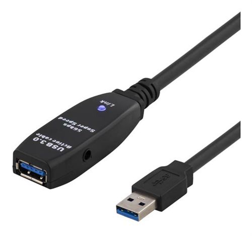 [USB3-1004] DELTACO USB3-1004 - AKTIIVINEN USB JATKOKAAPELI 7m USB3