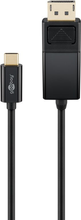 [79295] GOOBAY USB79295, USB C UROS / DISPLAYPORT UROS KAAPELI 1,2 m MUSTA
