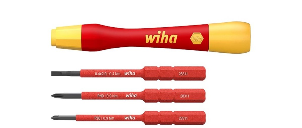WIHA 2831 Slimbit set 3 pcs Picofinish handle