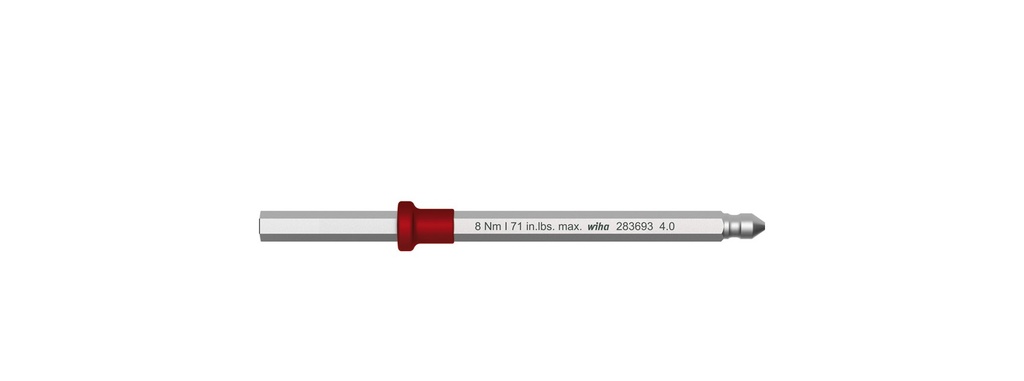 WIHA 283693-4.0 - MOMENTTIVÄÄNTIMEN TERÄ HEX 4.0 mm