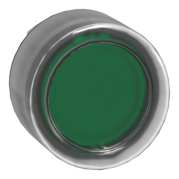 TELEMECANIQU ZB4BW533 - Valopainike Harmony XB4 metalli LED kirkas kumisuojus jousipalautus tasopainike vihreä