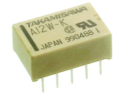 FCL Components A12W-K - Rele Piirikortille 2A 12VDC DPDT Non-Latching - Juotettava