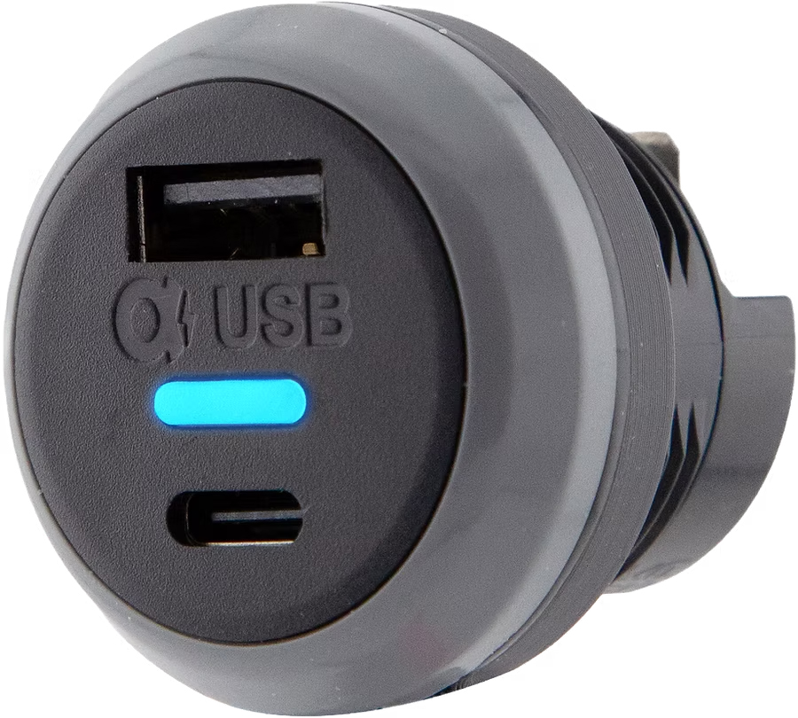 Alfatronix PVPro-AC BULK - USB-liitin USB-A/USB-C 12/24-5V, 3.6A