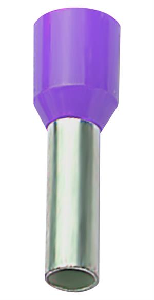 ELEMATIC E034 Eristetty pääteholkki 0,25 mm2 6/10mm Violetti 500 kpl/pss
