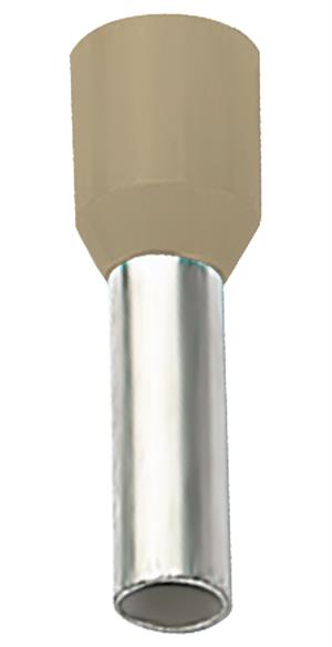 ELEMATIC E130 Eristetty pääteholkki 35,0 mm2 16/30mm Beige  50 kpl/pss