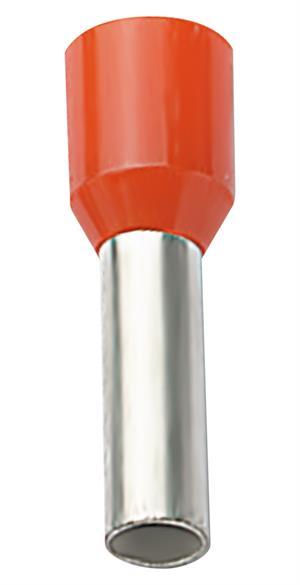 ELEMATIC E19 Eristetty pääteholkki 4,0 mm2 10/16mmOranssi 500 kpl/pss