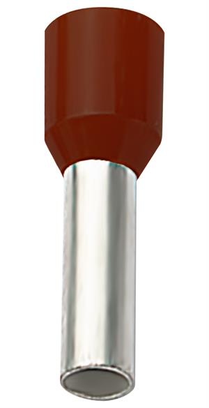 ELEMATIC E24 Eristetty pääteholkki 10,0 mm2 12/22mm Ruskea 100 kpl/pss