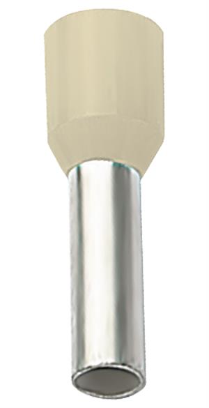 ELEMATIC E26 Eristetty pääteholkki 16,0 mm2 12/24mm Natural 100 kpl/pss