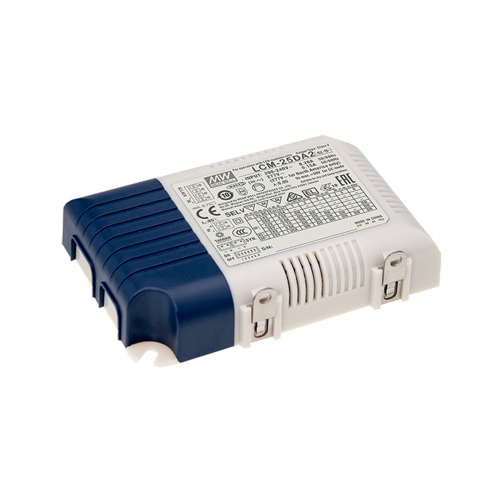 [LCM-25DA2] MEAN WELL LCM-25DA2 - LED-teholähde 25W CC IP20 DALI 2.0
