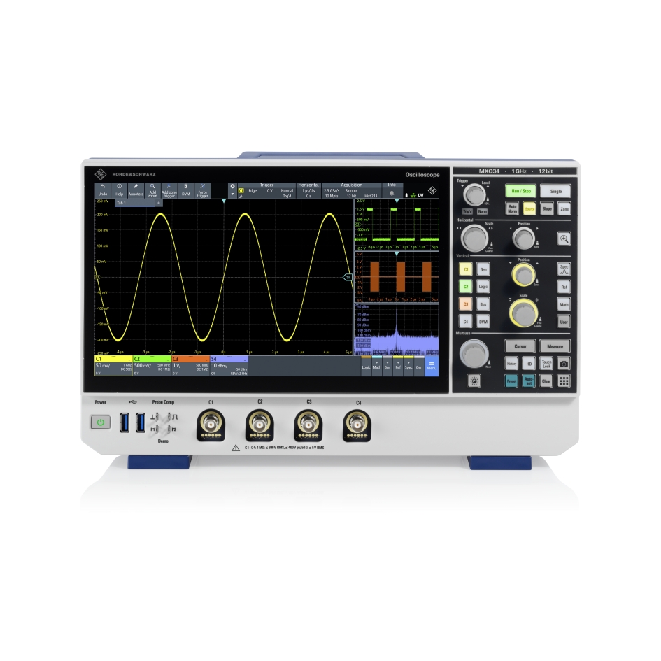 Rohde & Schwarz MXO34-BNDL - Oskilloskooppipaketti 1GHz 4 kanavaa