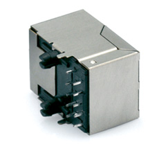 RJ45 CAT5 NAARAS KULMA PCB JUOT. 8P