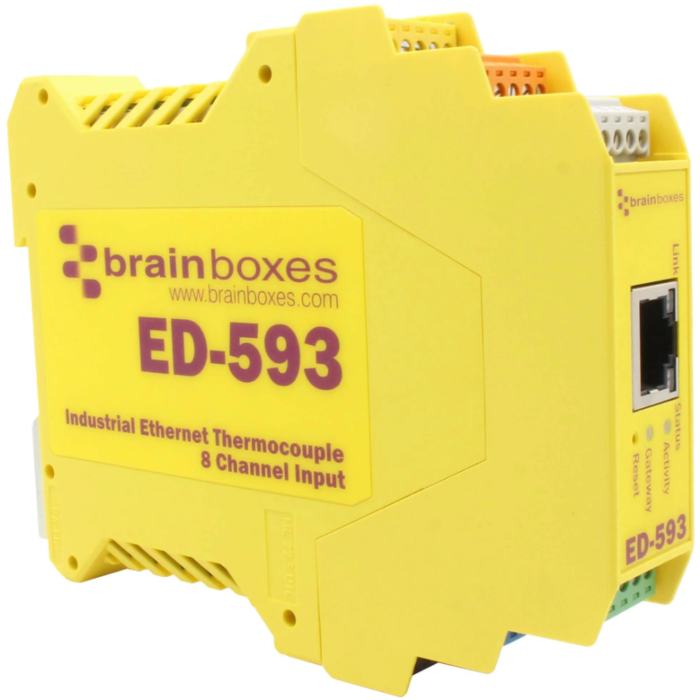 [ED-593] BRAINBOX ED-593 Ethernet 8-kanavainen lämpöparituloliitäntä