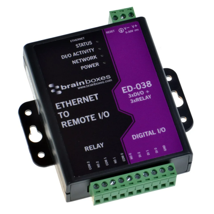 [ED-038] BRAINBOX ED-038 Ethernet 3 x rele + 3 digitaalituloliitäntää