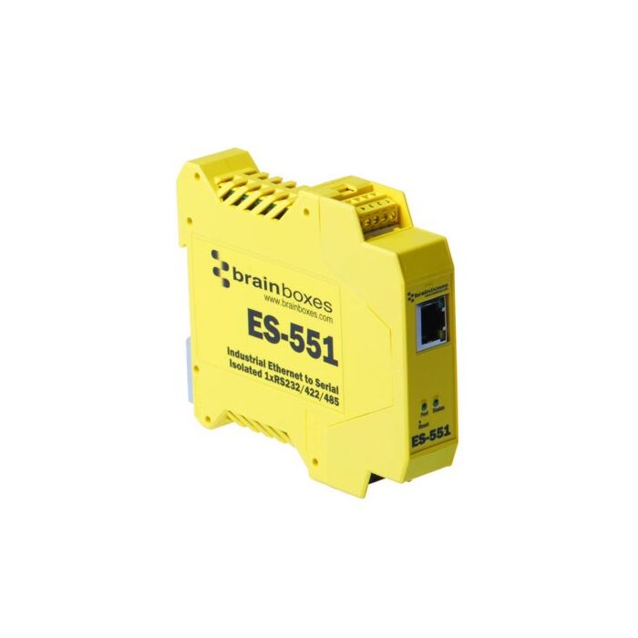 [ES-551] BRAINBOX ES-551 Teollinen Ethernet Eristetty 1xRS232/422/485