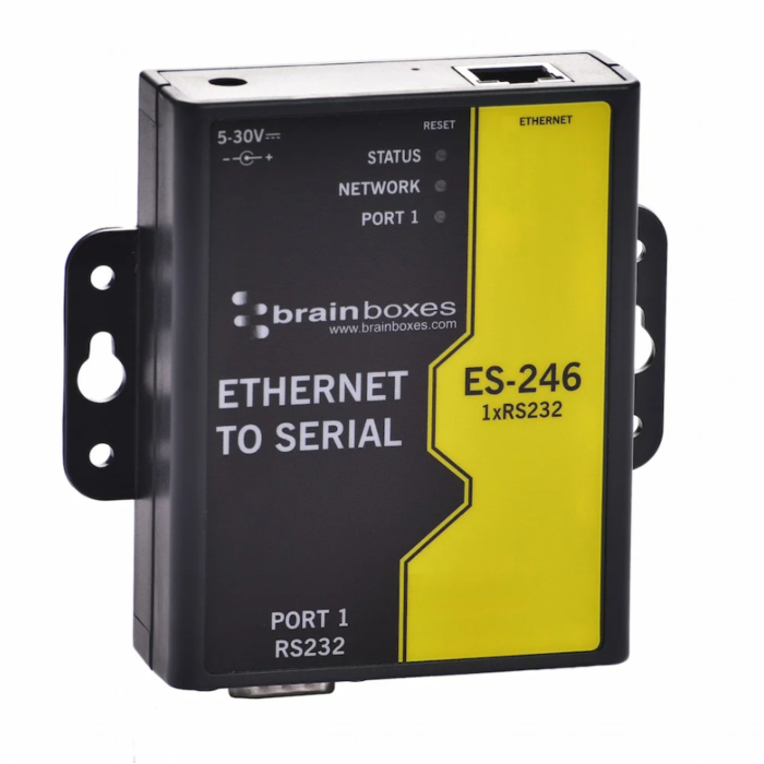 [ES-246] BRAINBOX ES-246 1 portti RS232 Ethernet-sarjaliikenneadapteri