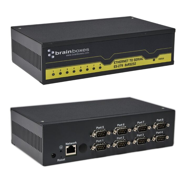 [ES-279] BRAINBOX ES-279 Ethernet 8-porttinen RS232
