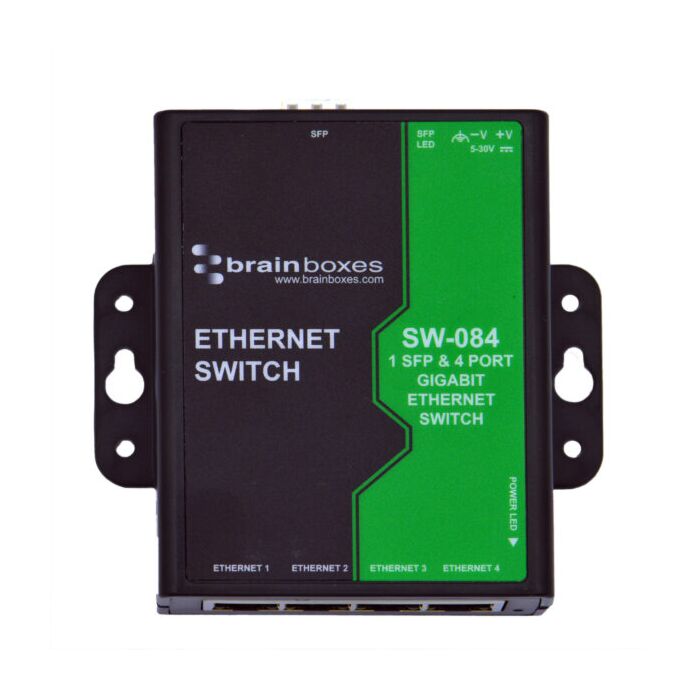BRAINBOX SW-084 1 SFP- ja 4-porttinen Gigabit Ethernet -kytkin