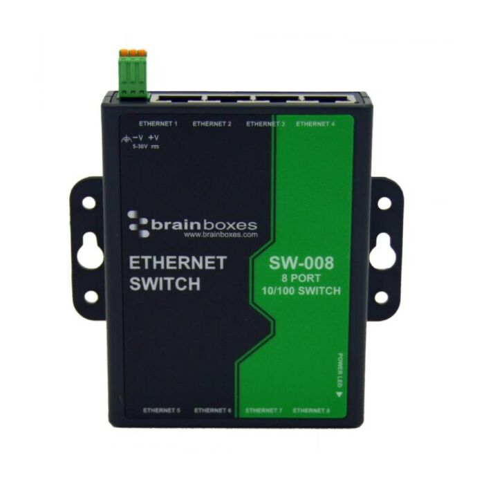 BRAINBOX SW-008 8-porttinen 10/100 Ethernet -kytkin
