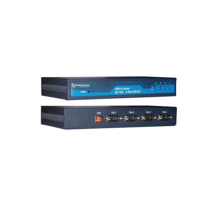 [US-701] BRAINBOX US-701 USB 4-porttinen RS232 1 MBaud