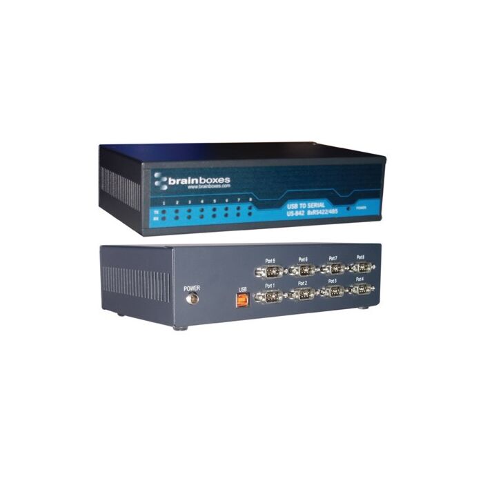 [US-842] BRAINBOX US-842 USB 8-porttinen RS422/485 1 Mbaud