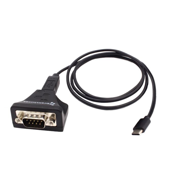 BRAINBOX US-759 USB-C – 1 portti RS232 teollinen eristetty USB-sarjaliikenneadapteri