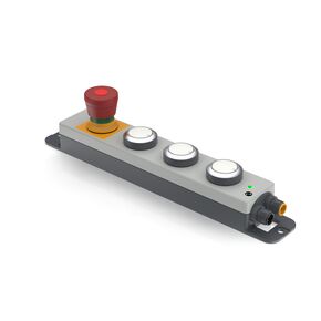 RAFI YE-100-124-509 E-BOX XL IO-LINK 4 ASENNUSPAIKKAA FLEXLAB-VALAISTU PAINIKE SEKÄ E-STOP