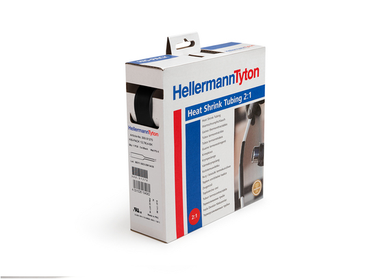 HellermannTyton 300-32540 - Kutistesukka musta 25.4/12.7 5m