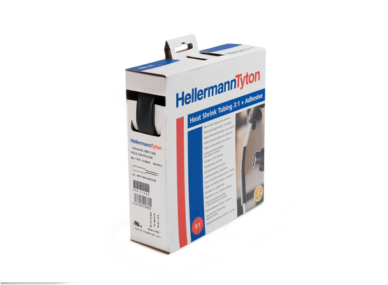 [308-30150] HellermannTyton 308-30150 - Kutistesukka musta 1.5/0.5 10m