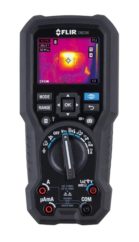 [DM286] FLIR DM286 Digitaalinen yleismittari, dataloggaava, 160 x 120 IGM, Bluetooth