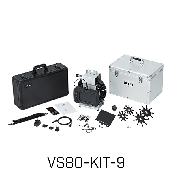 [VS80-KIT-9] FLIR VS80-KIT-9 - Videoendoskooppi Kameravarsikela, kamerapää 30 mm × 30 m (VS80 + VS80C30HD-30RM)