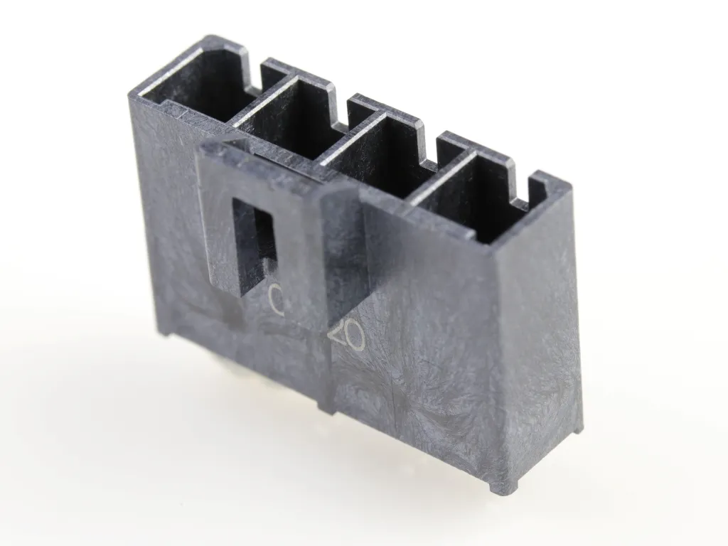 [2002411114] Molex 2002411114 Mega-FIT VT SR TH HDR Tin 4ckt BLK