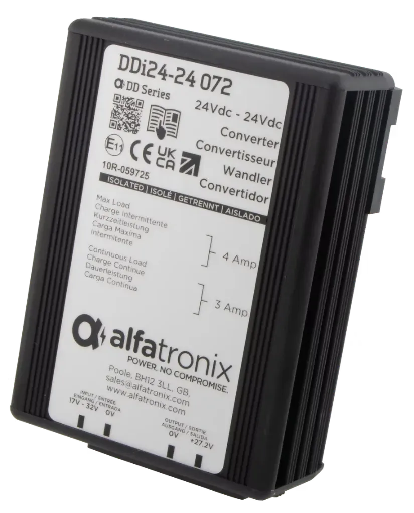 [DDi24-24 072-RU] ALFATRONIX DDi-24-24 072-RU - DC/DC Muunnin 24/24VD 3A (4A) 72W IP65